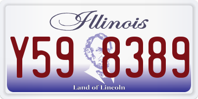IL license plate Y598389