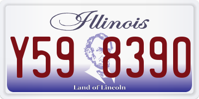 IL license plate Y598390