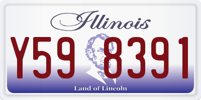 IL license plate Y598391