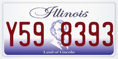 IL license plate Y598393
