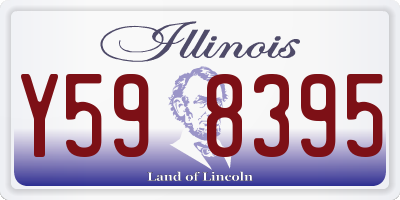IL license plate Y598395