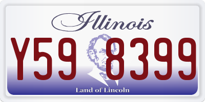 IL license plate Y598399