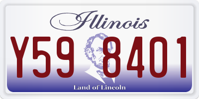 IL license plate Y598401