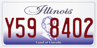 IL license plate Y598402