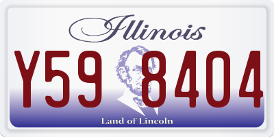 IL license plate Y598404