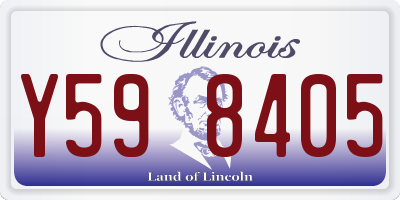 IL license plate Y598405