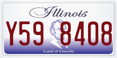 IL license plate Y598408