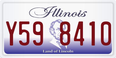 IL license plate Y598410