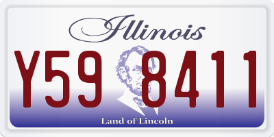 IL license plate Y598411