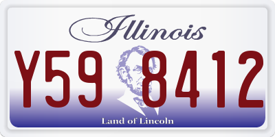 IL license plate Y598412