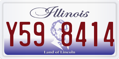 IL license plate Y598414
