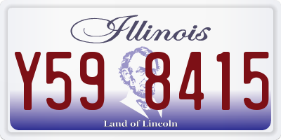 IL license plate Y598415