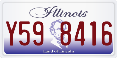 IL license plate Y598416