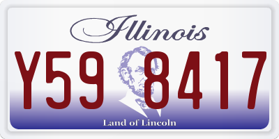 IL license plate Y598417