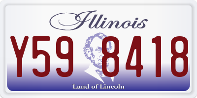 IL license plate Y598418