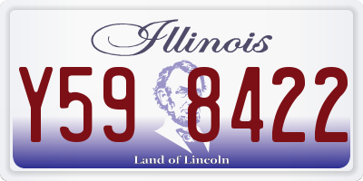 IL license plate Y598422
