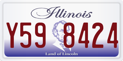 IL license plate Y598424