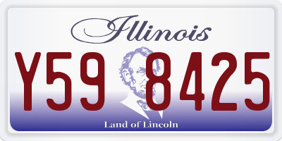 IL license plate Y598425