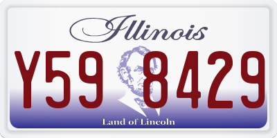 IL license plate Y598429