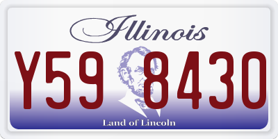 IL license plate Y598430
