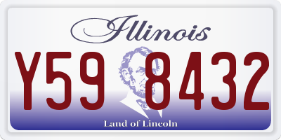 IL license plate Y598432