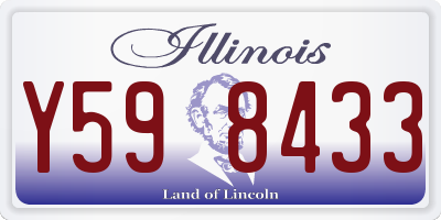 IL license plate Y598433