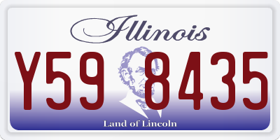 IL license plate Y598435