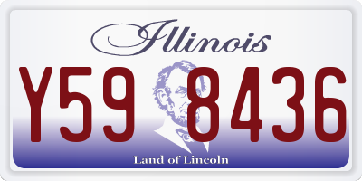 IL license plate Y598436