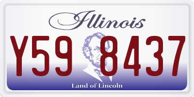 IL license plate Y598437