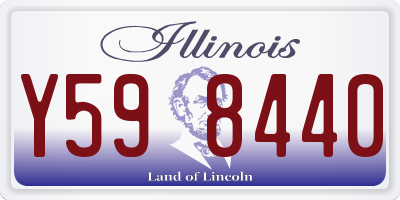 IL license plate Y598440