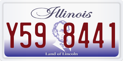 IL license plate Y598441