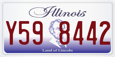 IL license plate Y598442