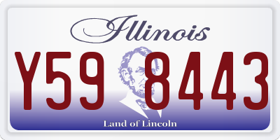 IL license plate Y598443