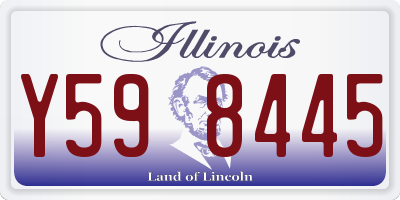 IL license plate Y598445