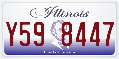IL license plate Y598447