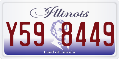 IL license plate Y598449