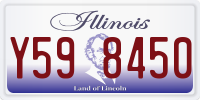 IL license plate Y598450