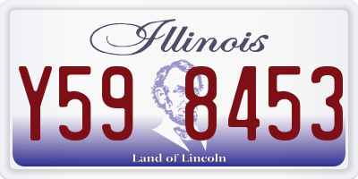 IL license plate Y598453