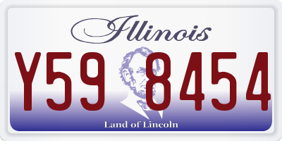 IL license plate Y598454