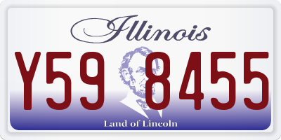 IL license plate Y598455