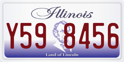 IL license plate Y598456