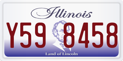 IL license plate Y598458