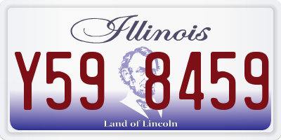 IL license plate Y598459