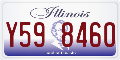 IL license plate Y598460