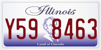 IL license plate Y598463