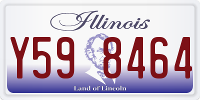 IL license plate Y598464