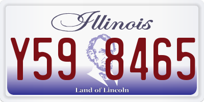 IL license plate Y598465