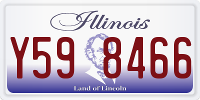 IL license plate Y598466