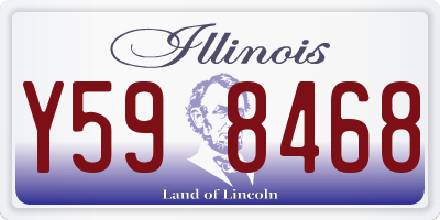IL license plate Y598468