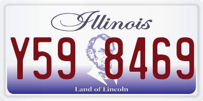 IL license plate Y598469